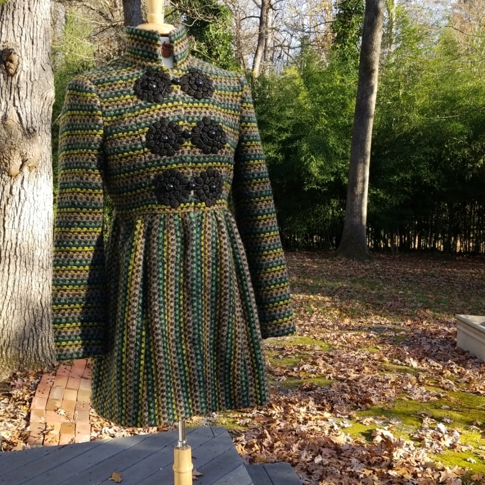 Anthropologie Plenty by Tracy Reese Green Coat